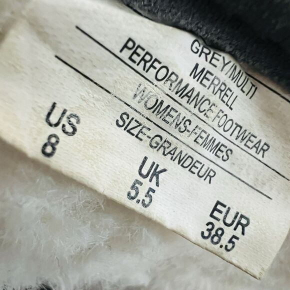 Merrell Pechora Woven Cozy Mid Boots Gray & Colorful - Womens Size 8 Boho - Picture 8 of 8